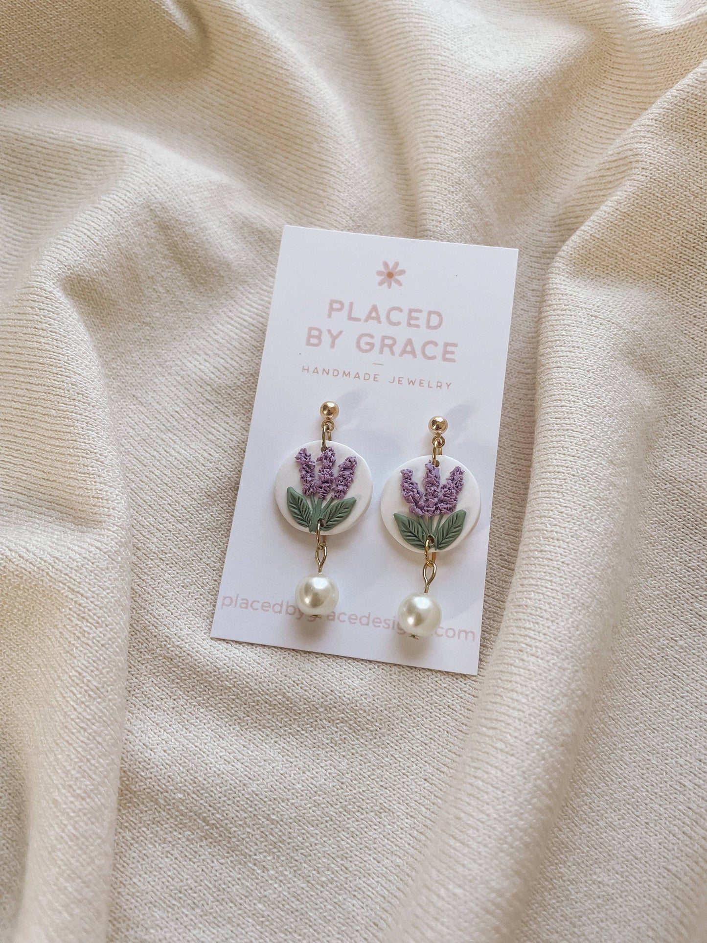 Handmade Birth Flower Earrings