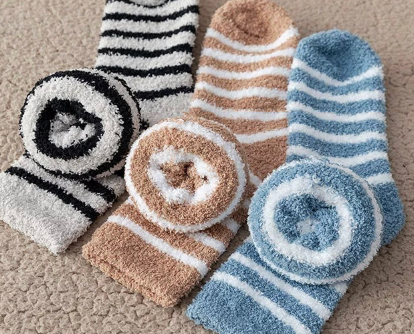 Stripe Cozy Soft Comfy Socks