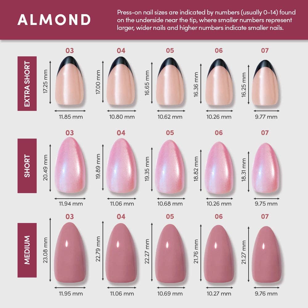 Sunset Tide Press-On Nails | Tropical Floral Short Almond