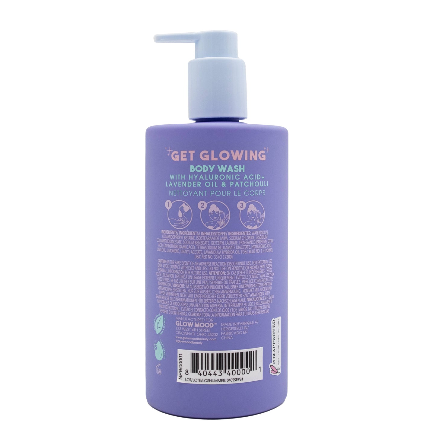 Lavender and Patchouli Hydrating Body Wash