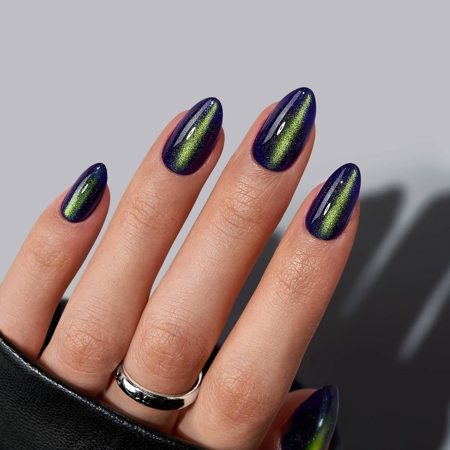 Short Almond Nails Wholesale: Witch's Emerald