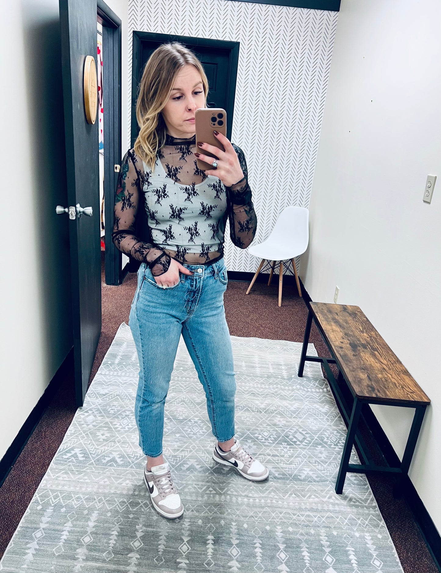 Black Lace Top