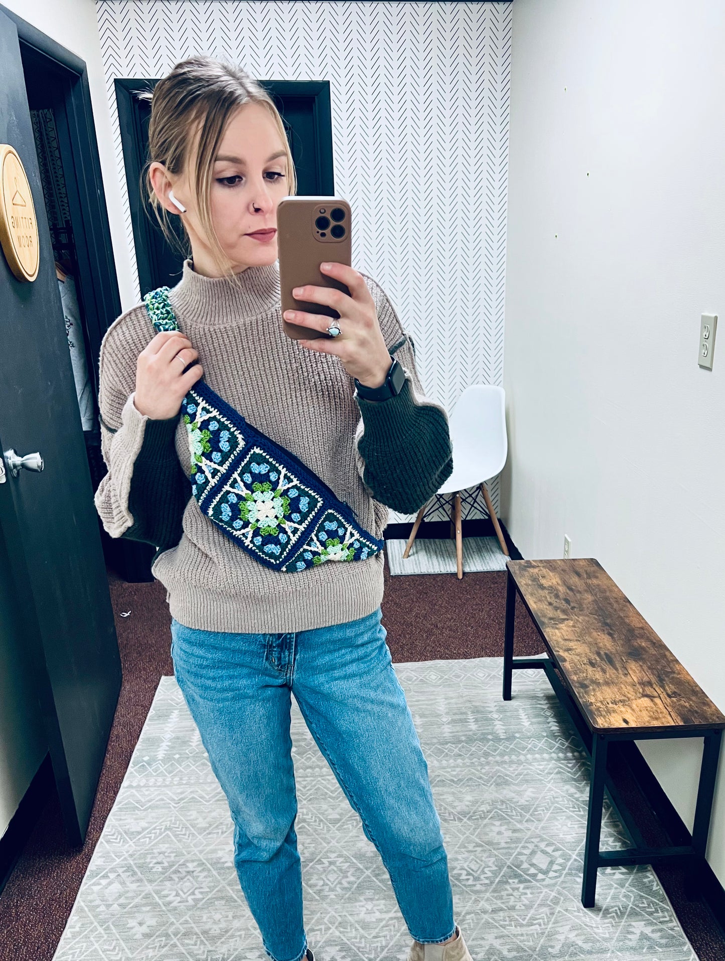 Crochet Crossbody Bag