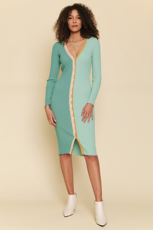 Color Block Sweater Dress – The Small Town Boutique