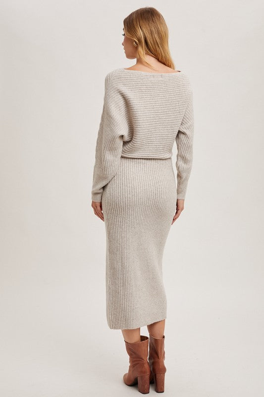 Oatmeal Sweater Dress
