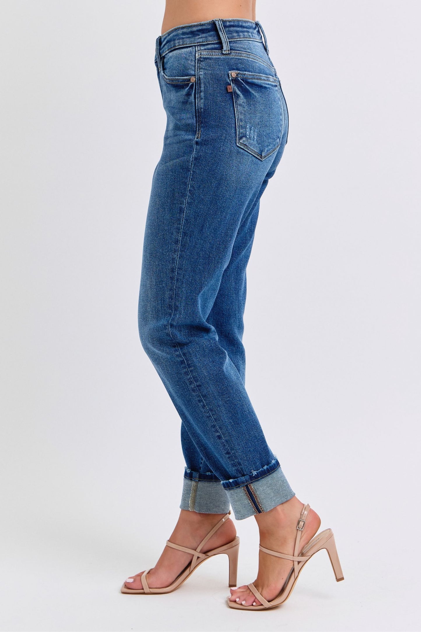 Judy Blue Mid- Rise Vintage Wash/Cuff