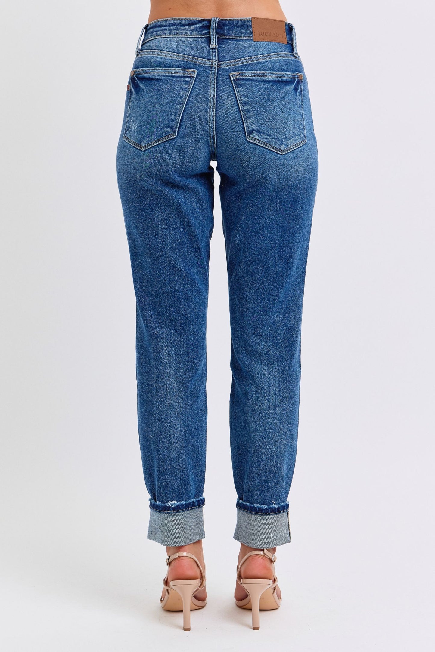 Judy Blue Mid- Rise Vintage Wash/Cuff