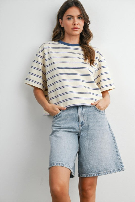 Coastal Cool Cropped Tee