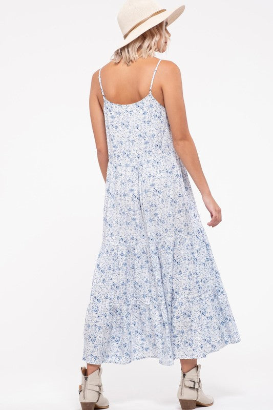 Blue Floral Dress