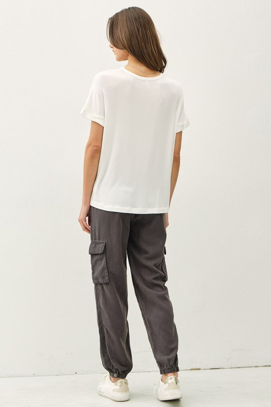 Off-White Basic Flowy Tee