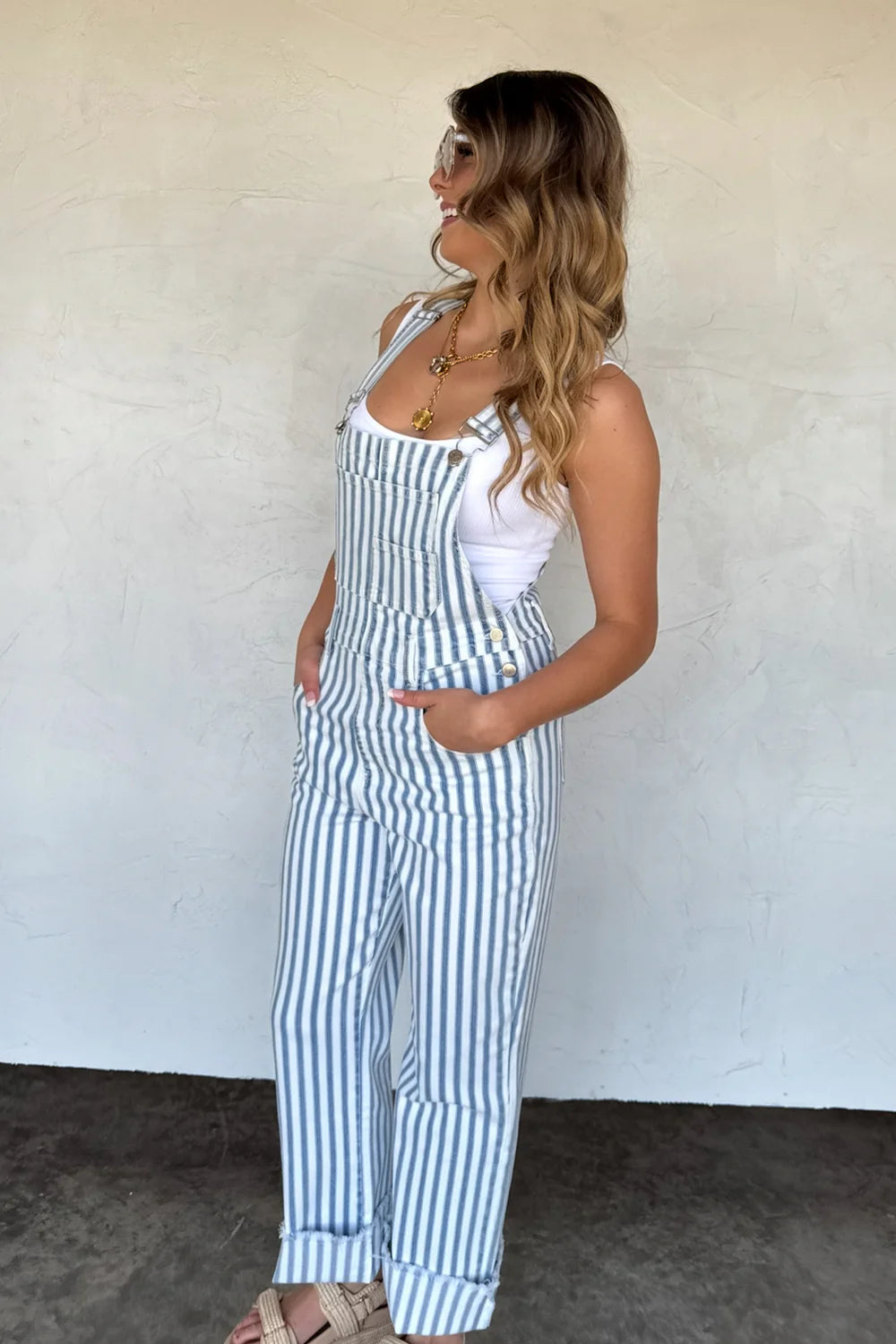 Stripped Overalls
