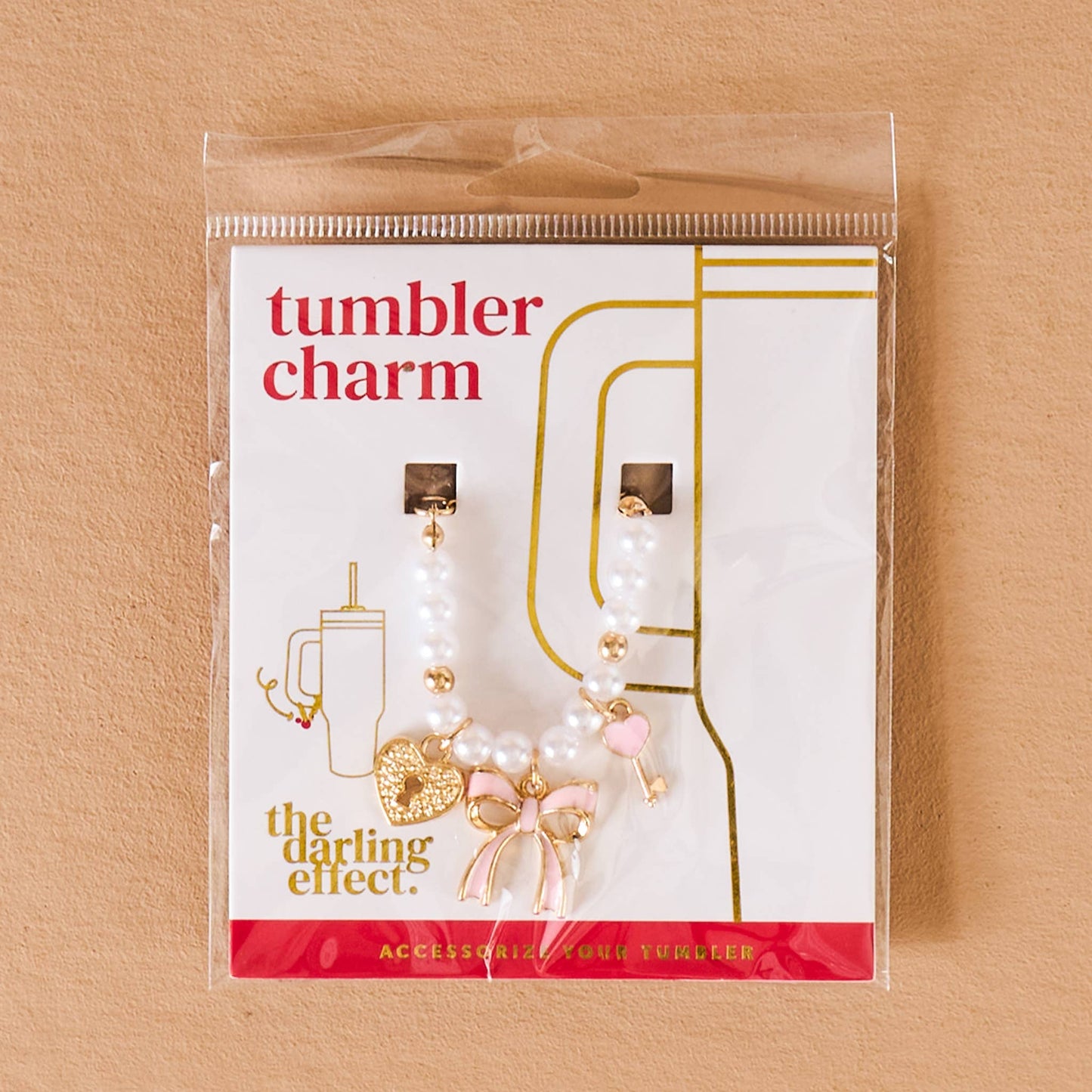 Tumbler Charm-Love Locked