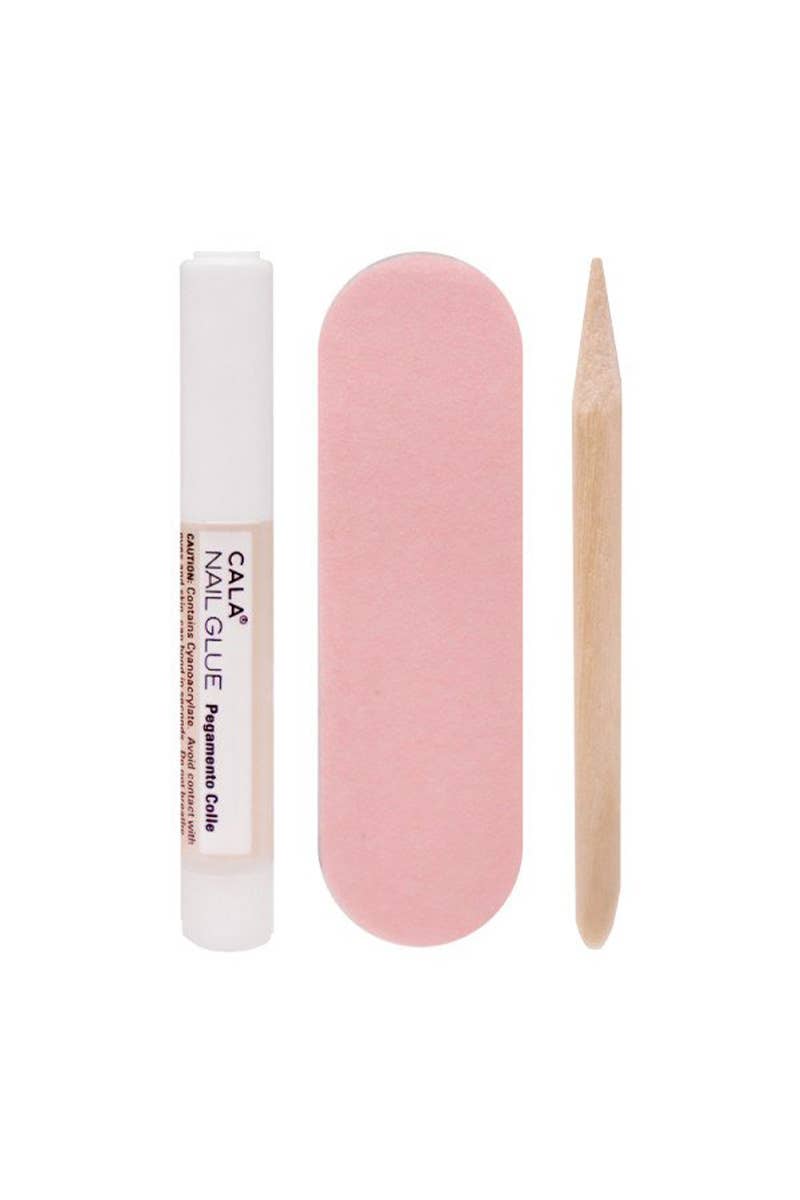 CALA Nail Art Royal Gold & Blue Press on Nail Kit