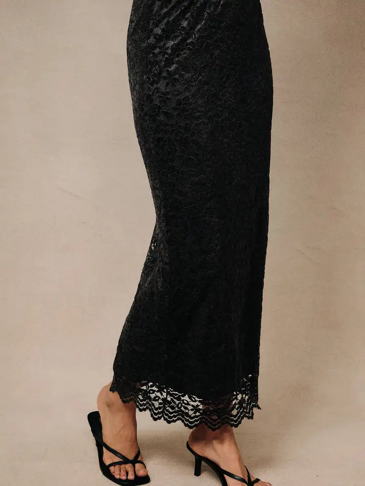 The Camille Lace Midi Skirt