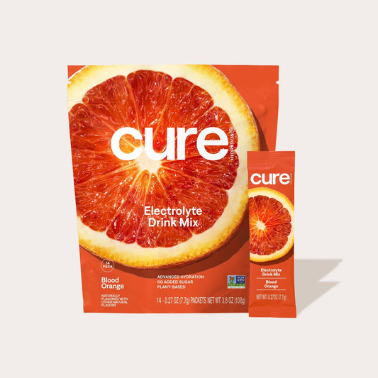 Cure Hydrating Electrolyte Drink Mix - Blood Orange (14ct)