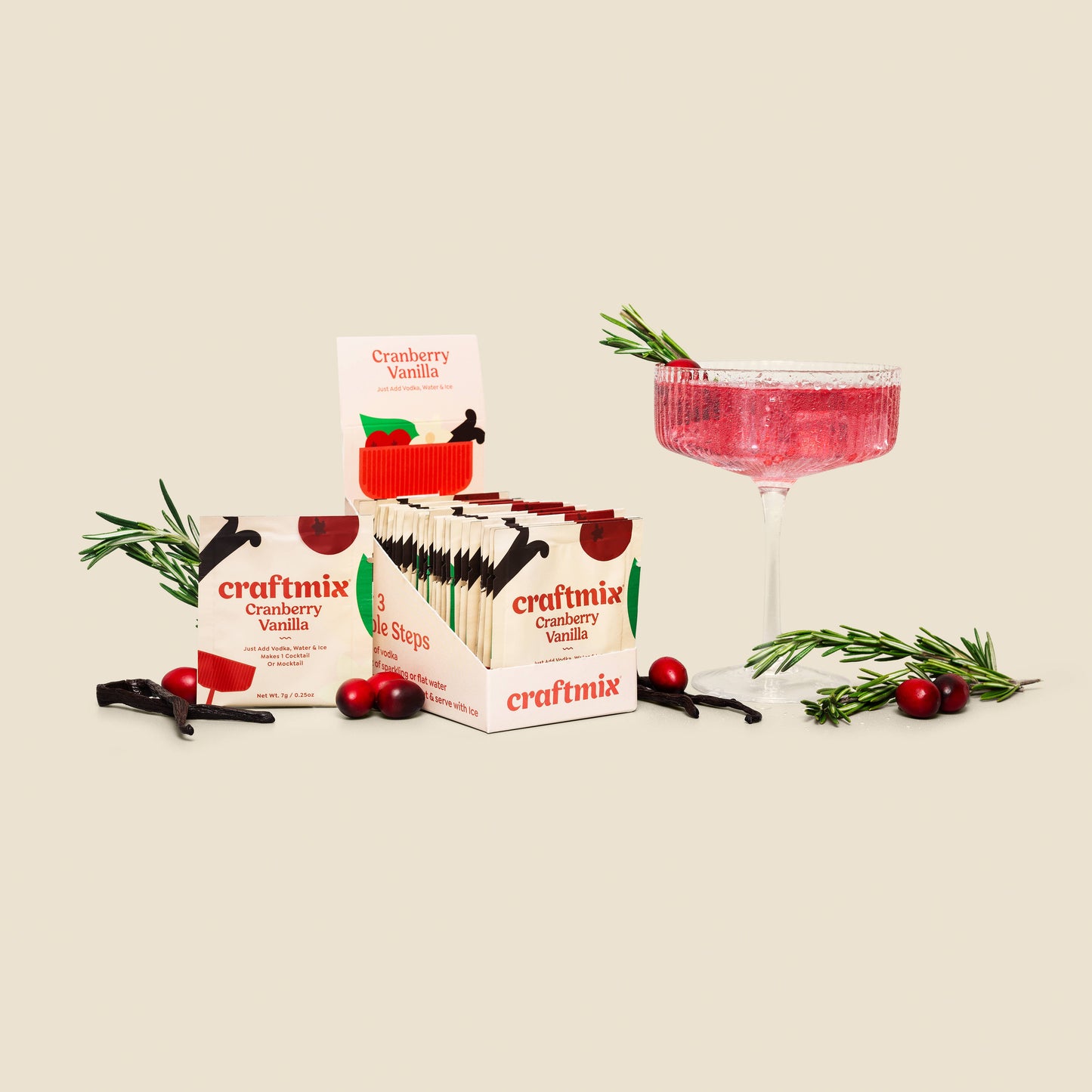 Cranberry Vanilla Cocktail / Mocktail Mixer