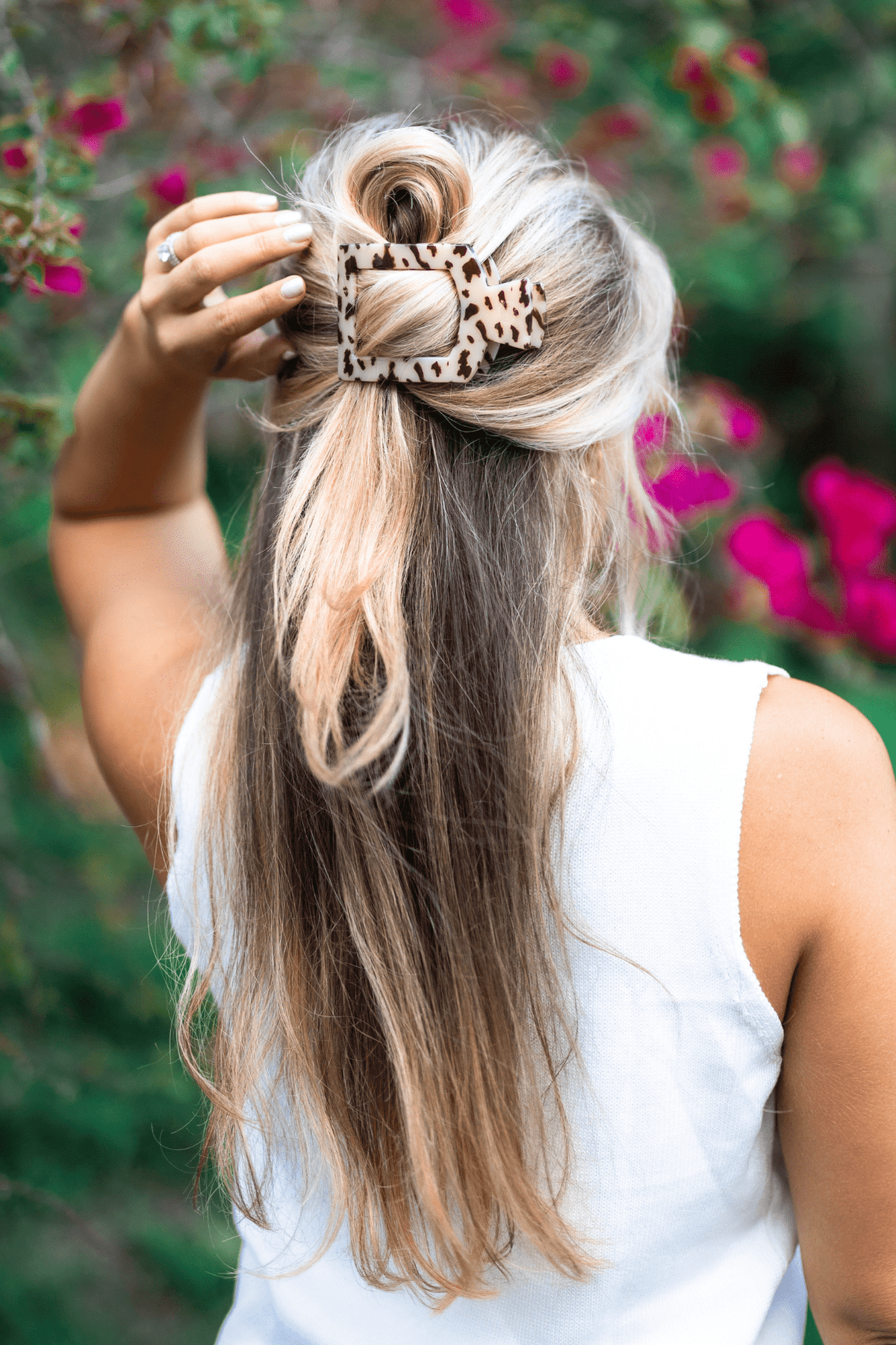 Blonde Tortoise | Large | Flat Square Hair Clip
