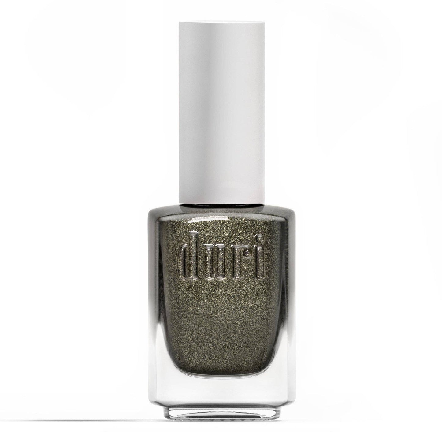715 Jubilee, Black with Gold Shimmer Nail Polish