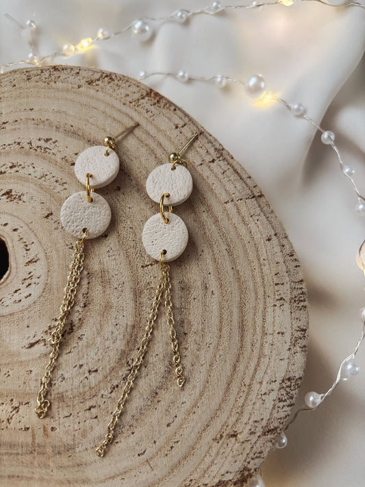 Neutral Chain Drop Earrings