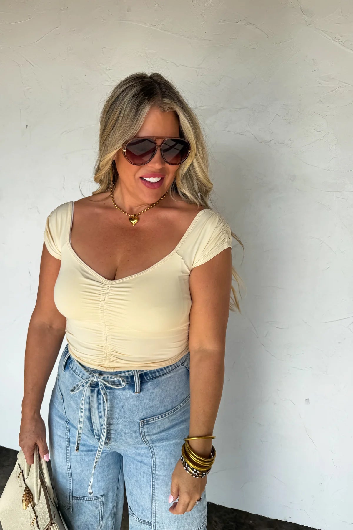 Barely There Ruched Essential Top