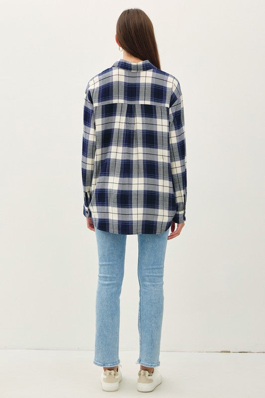 Navy Plaid Flannel