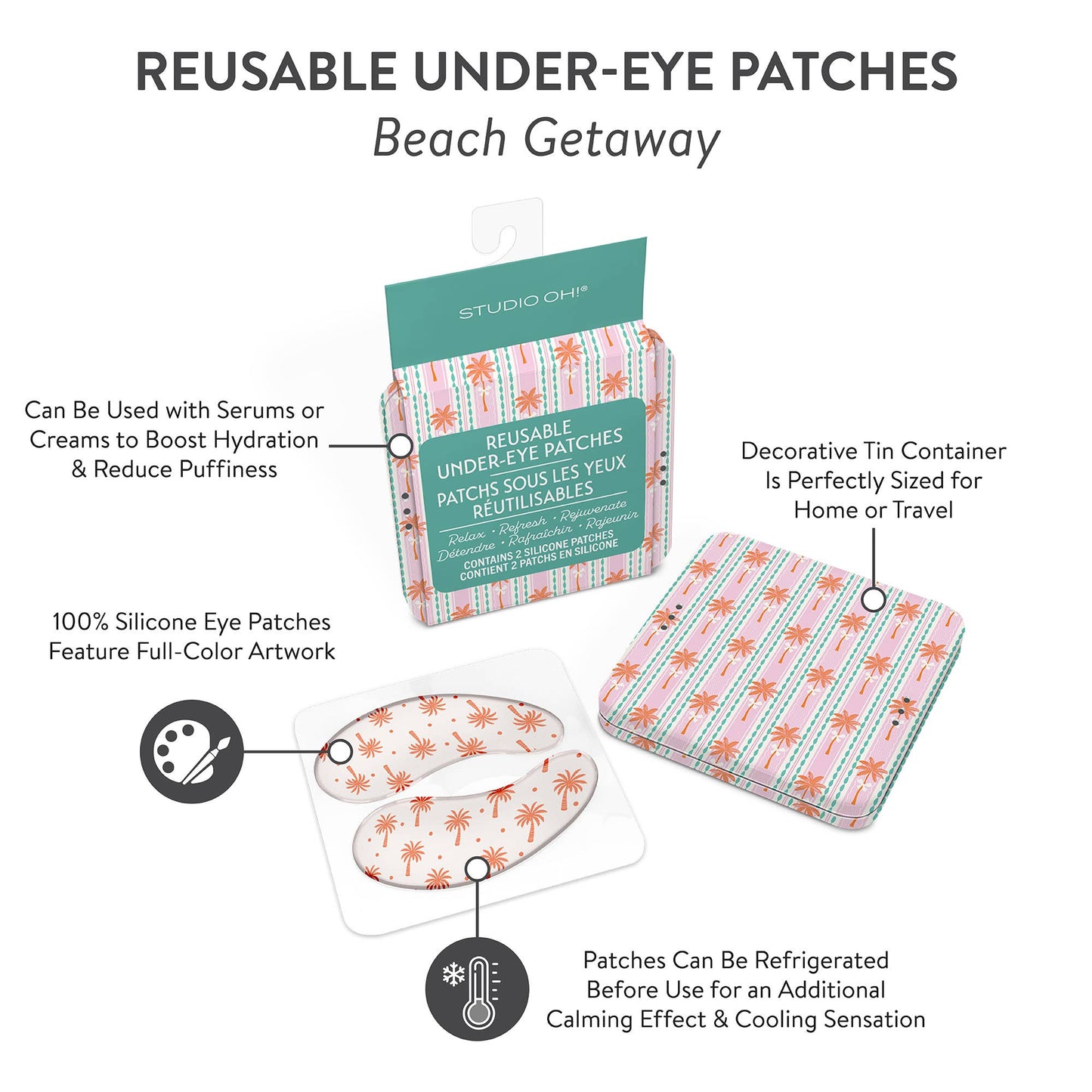 Beach Getaway Reusable Under-Eye Patches