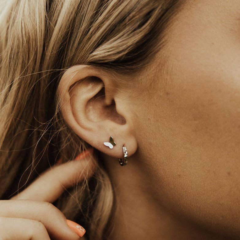 Sydney Hammered Hoops: Gold