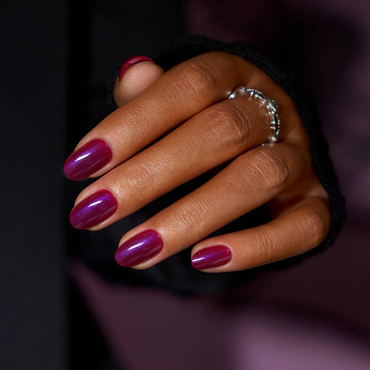 Gothic 3D Cat Eye Nails: Midnight Alibi