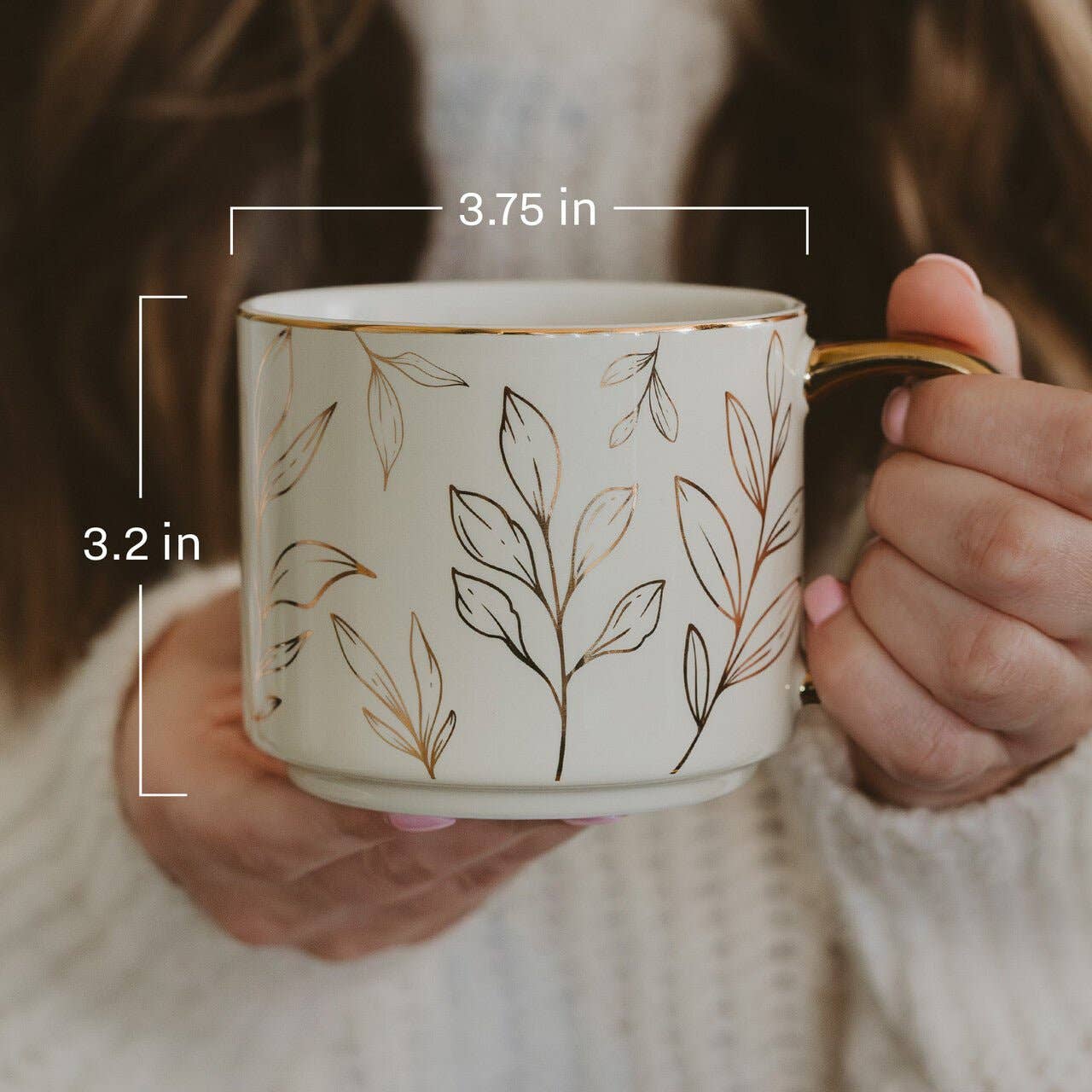 Blue Fan Quilt Coffee Mug