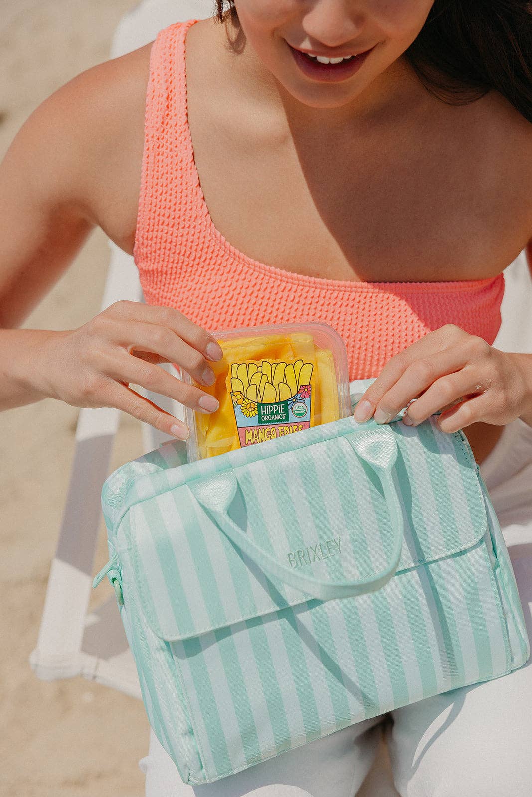 Seafoam Stripe Lunch Box