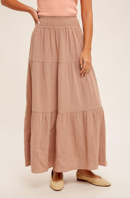 Taupe Maxi Skirt