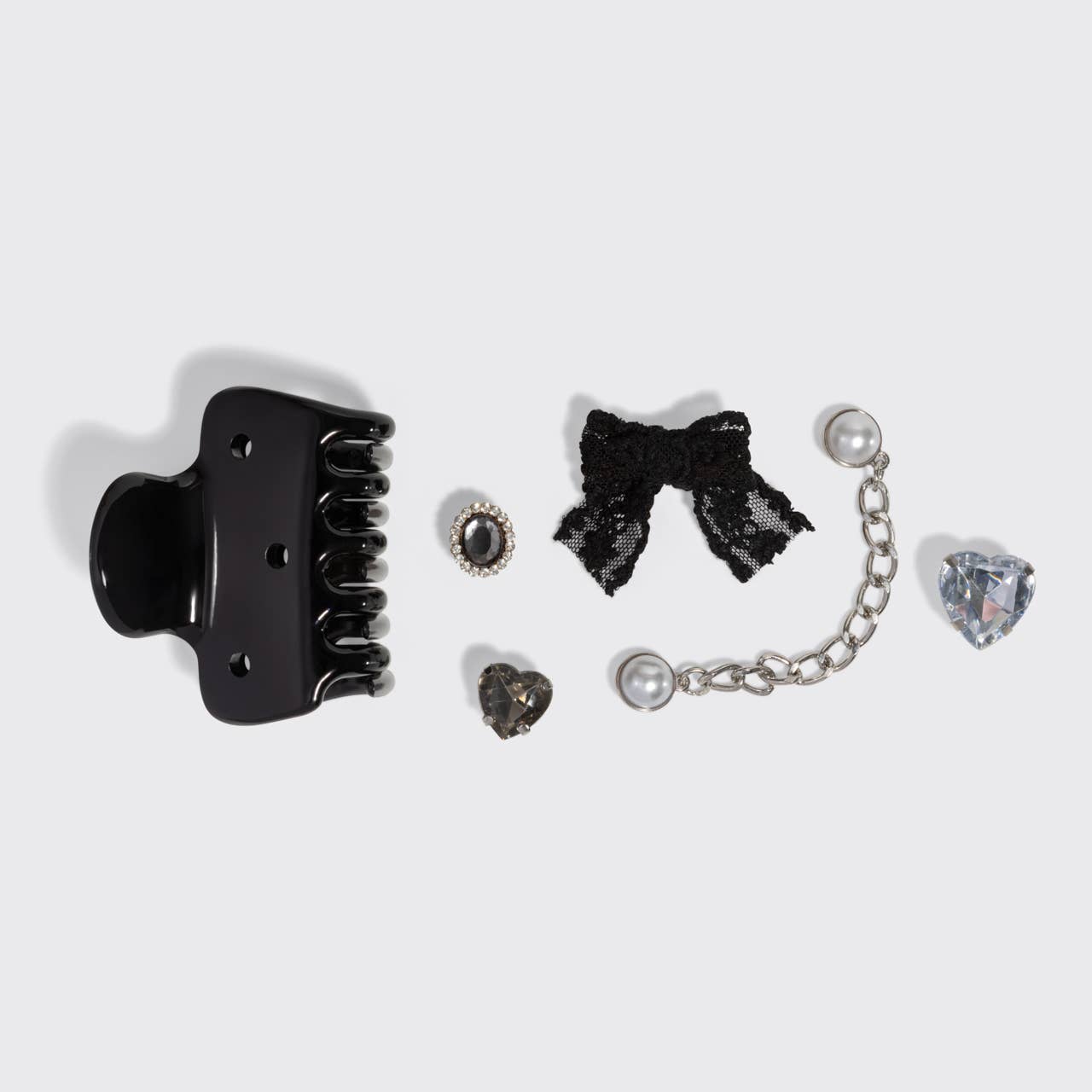 KitschPop™️ Cloud Clip 7pc Set Vintage- Black