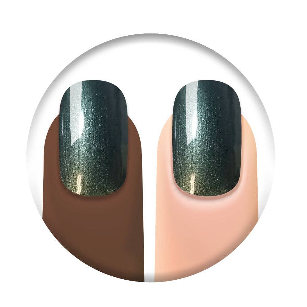 762 Spilling Tea, Green Pearl Nail Polish
