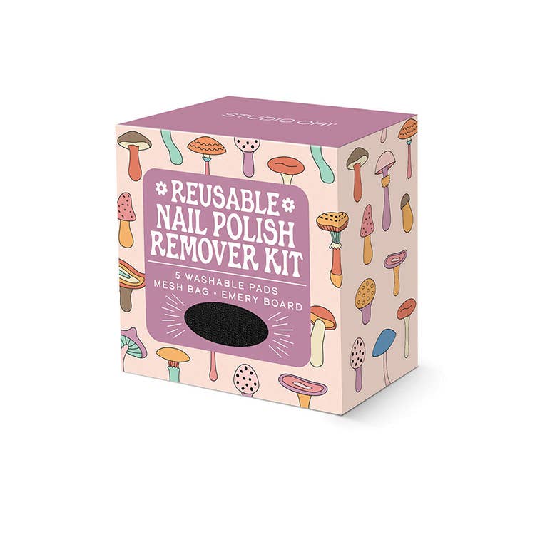 Mushroom Melody Reusable Nail Polish Remover Kit