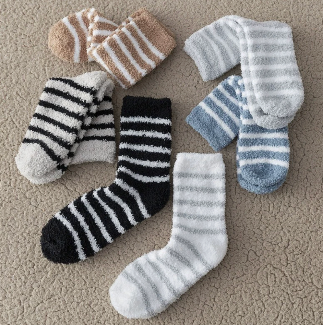 Stripe Cozy Soft Comfy Socks