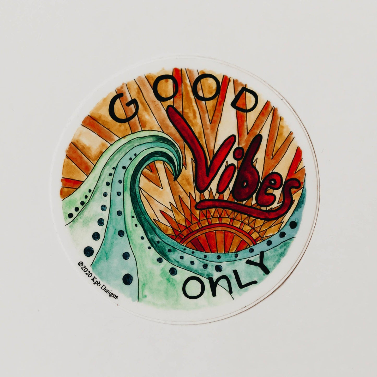 Good Vibes Vinyl Sticker