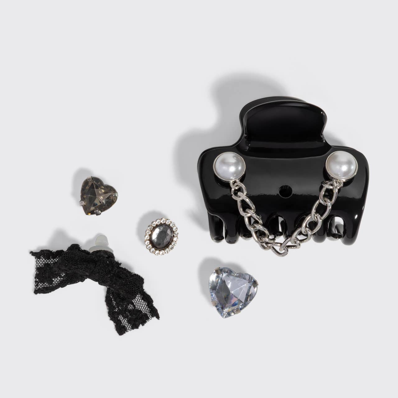 KitschPop™️ Cloud Clip 7pc Set Vintage- Black