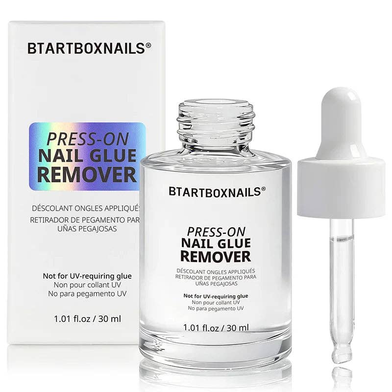 Press-On Nail Glue Remover 30ml-Acetone Free Gentle Remover