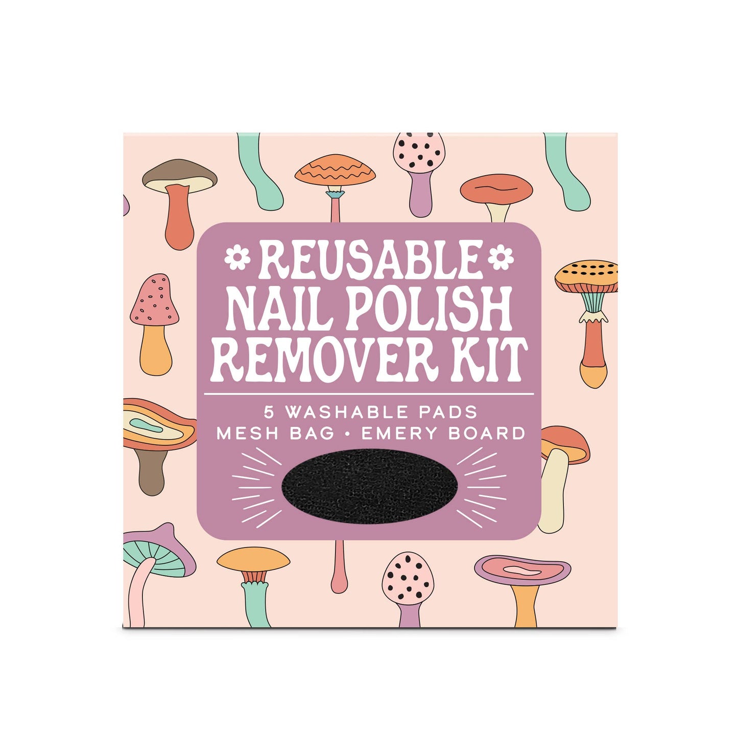 Mushroom Melody Reusable Nail Polish Remover Kit