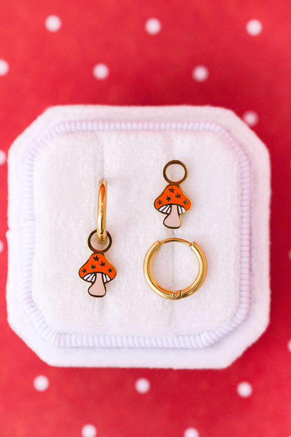 Mushroom Huggie Charms
