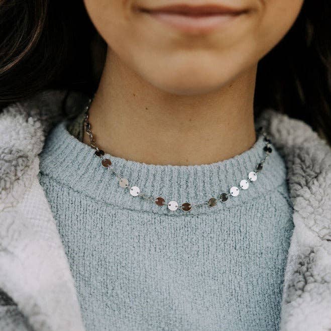Chloe Gold Filled Coin Necklace: Gold