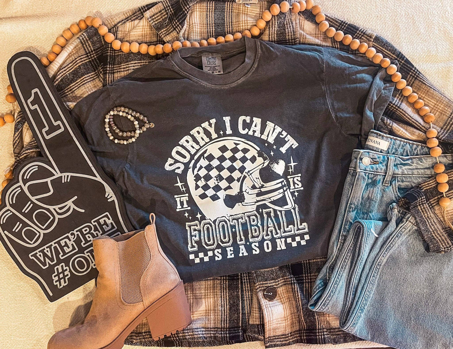 SORRY I CAN'T FOOTBALL SEASON TEE