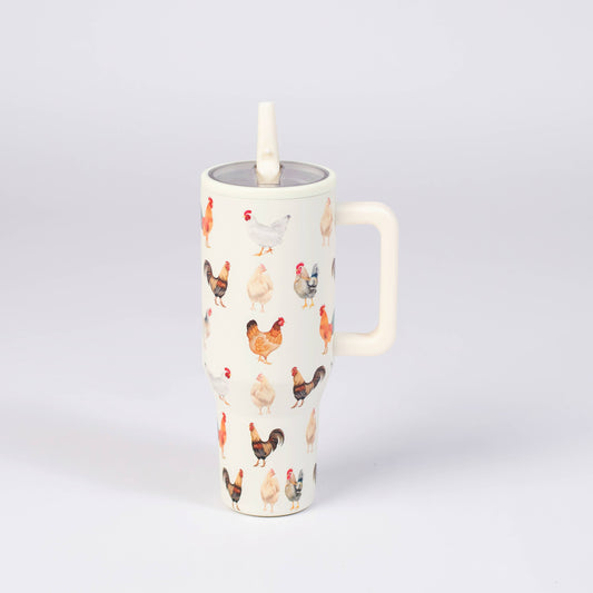 Chicken 40oz Spill Proof Insulated Tumbler