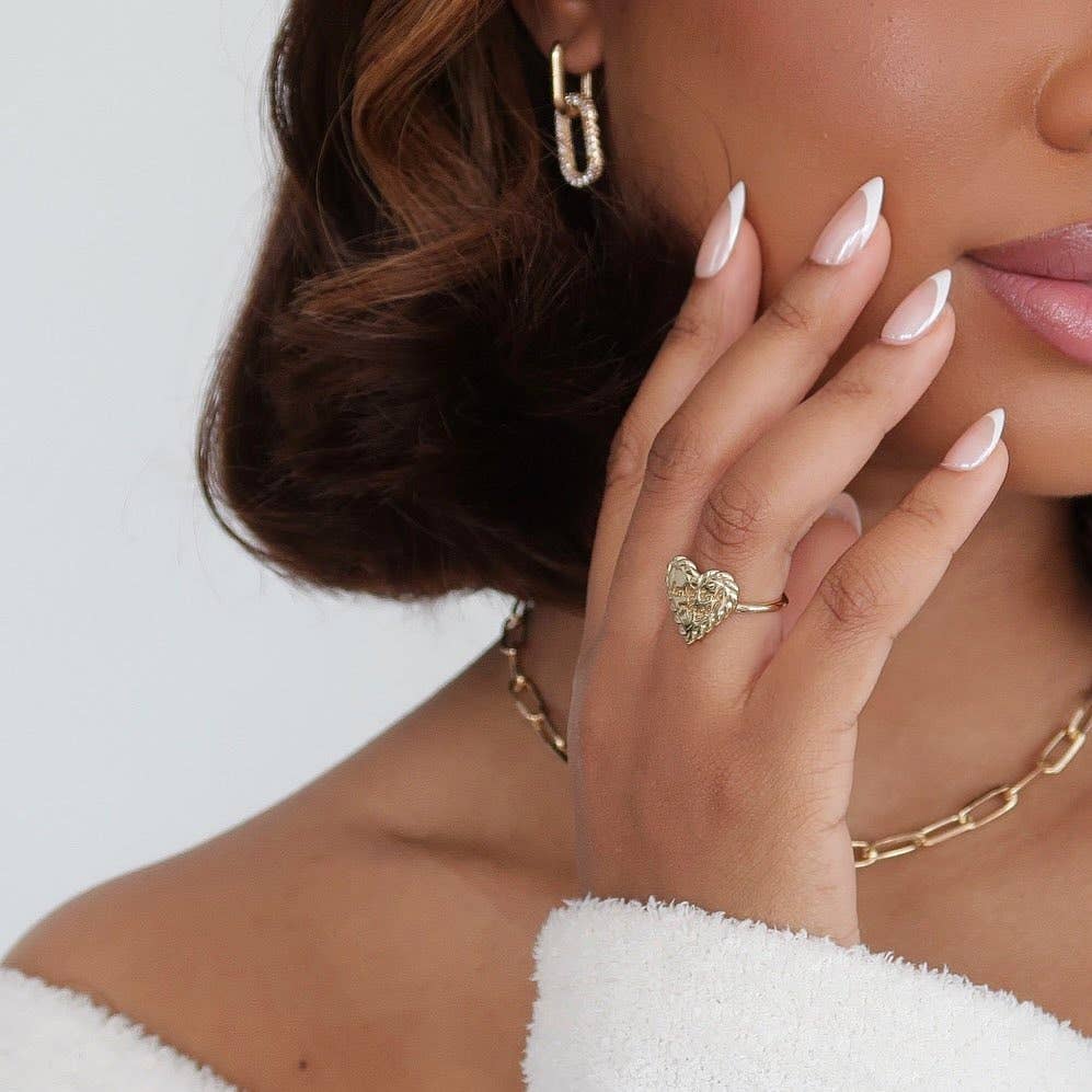French Tip Press On Nails- Almond