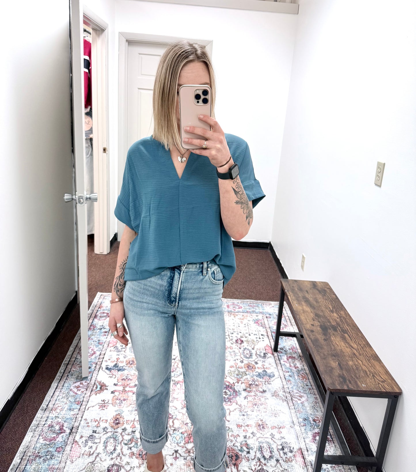 The Willow Split-Neck Top (Available in 4 Colors)