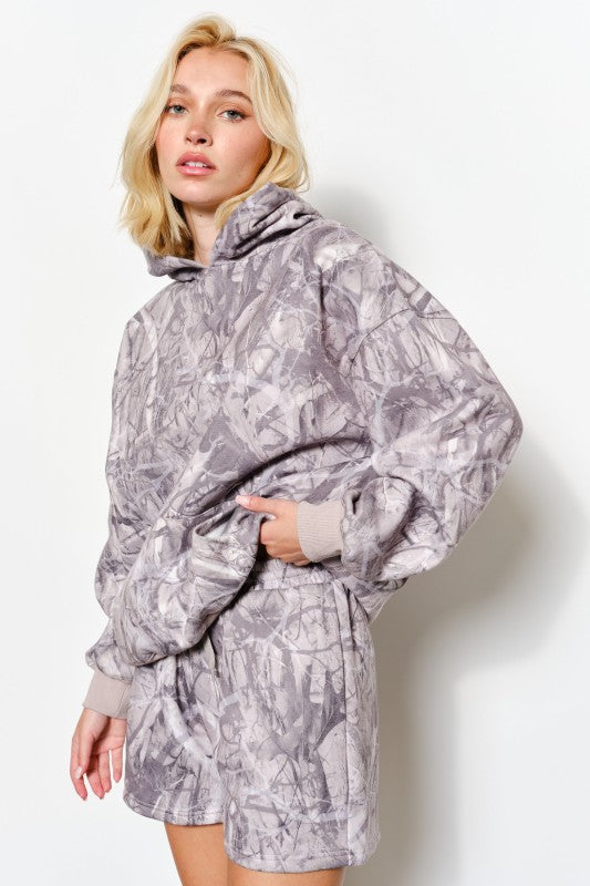 Grey Camo Hoodie