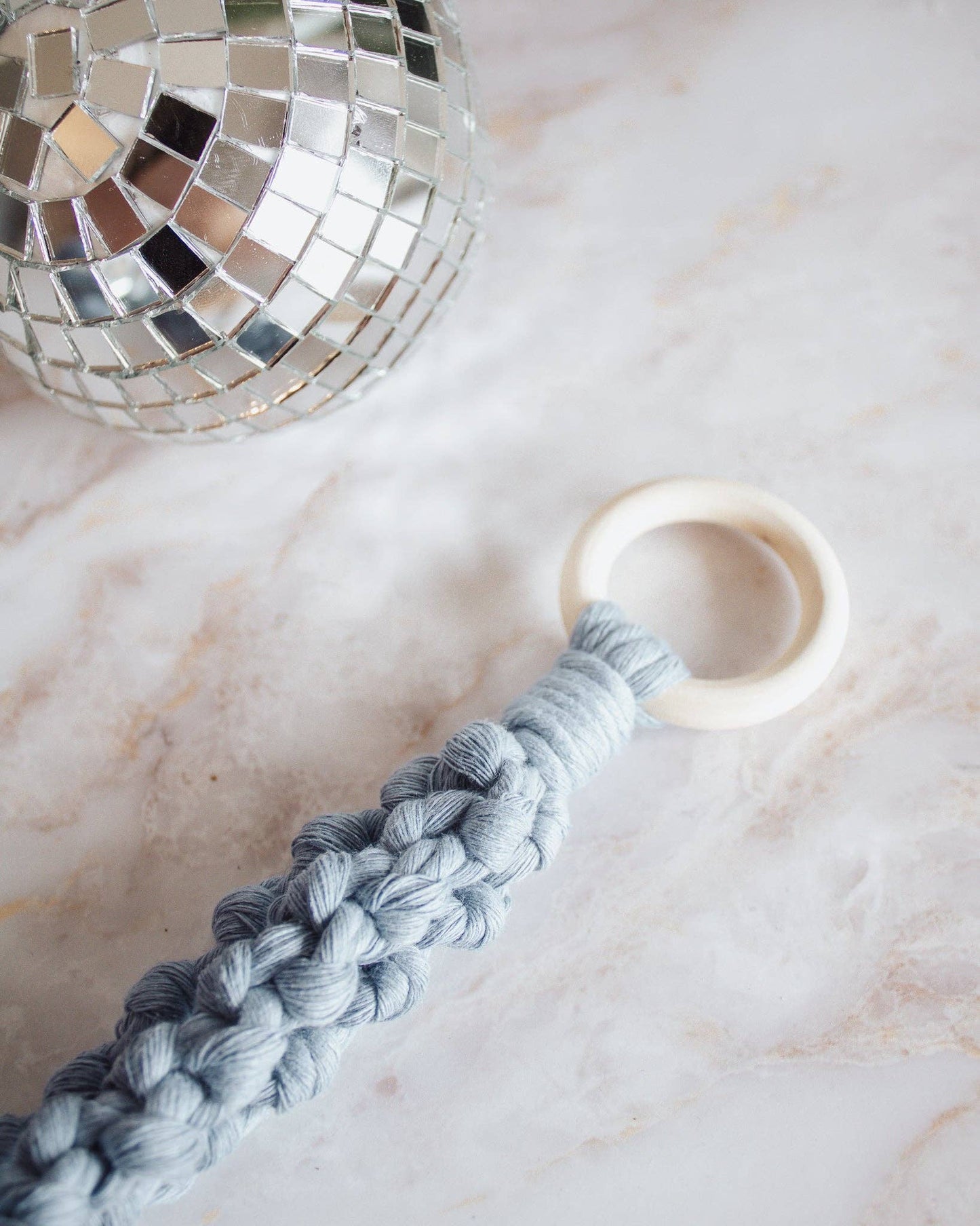 Disco Ball Macrame Hangers