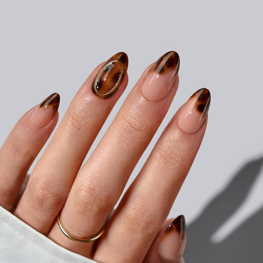 Amber Brown Press On Nails Bulk | Amber Hoops