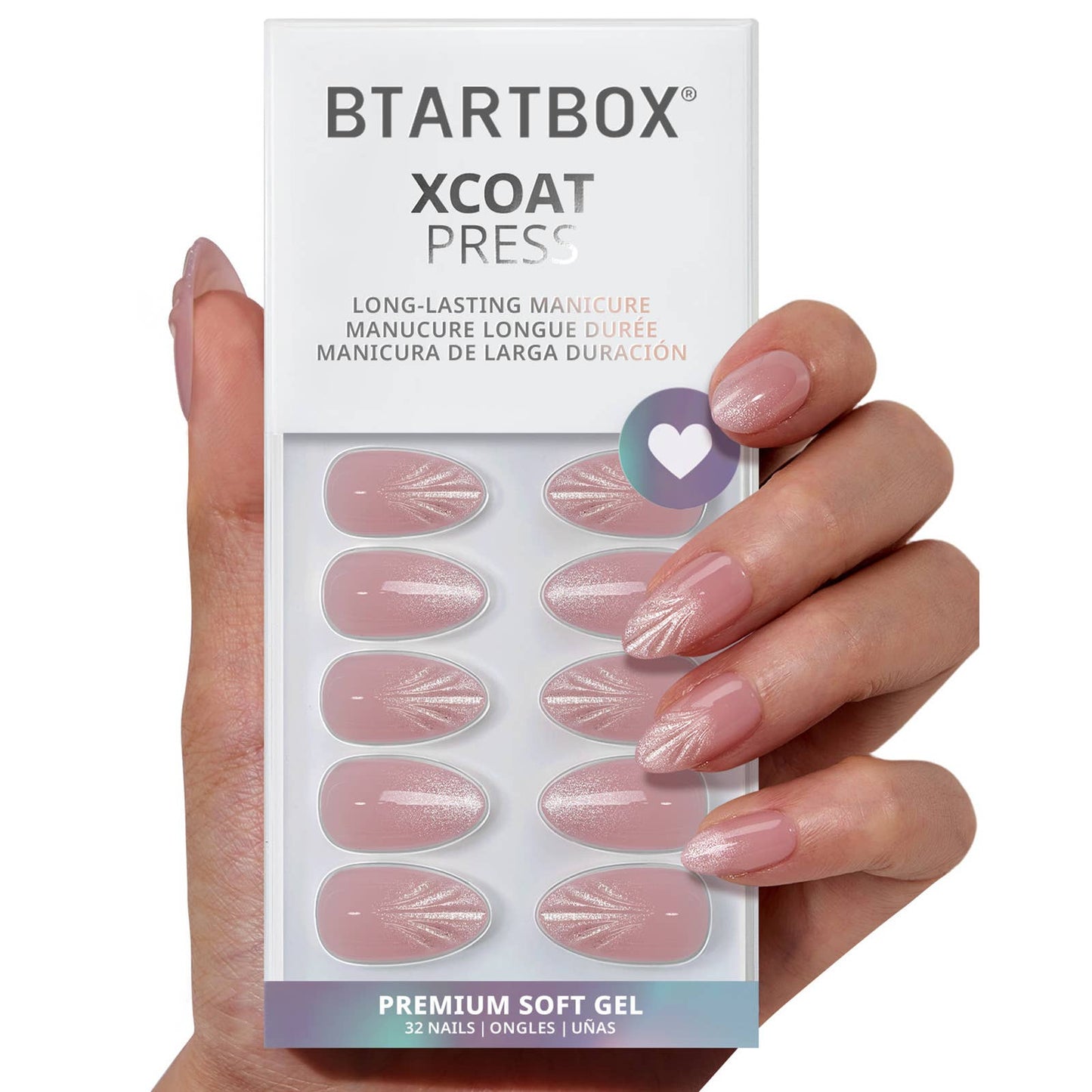 Summer Beach Blue Fake Nails-3D Starfish Shell French Design: Shell Luxe