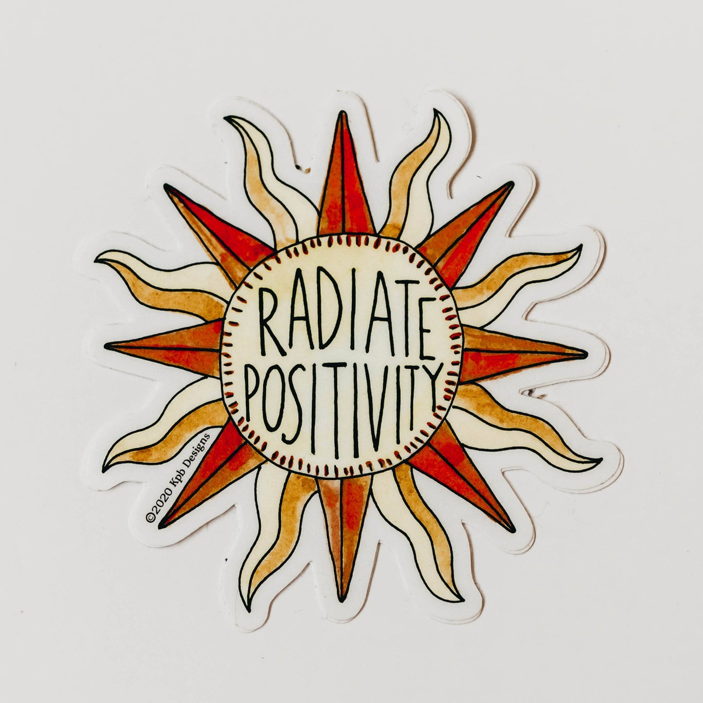 Positivity Sunshine Vinyl Sticker